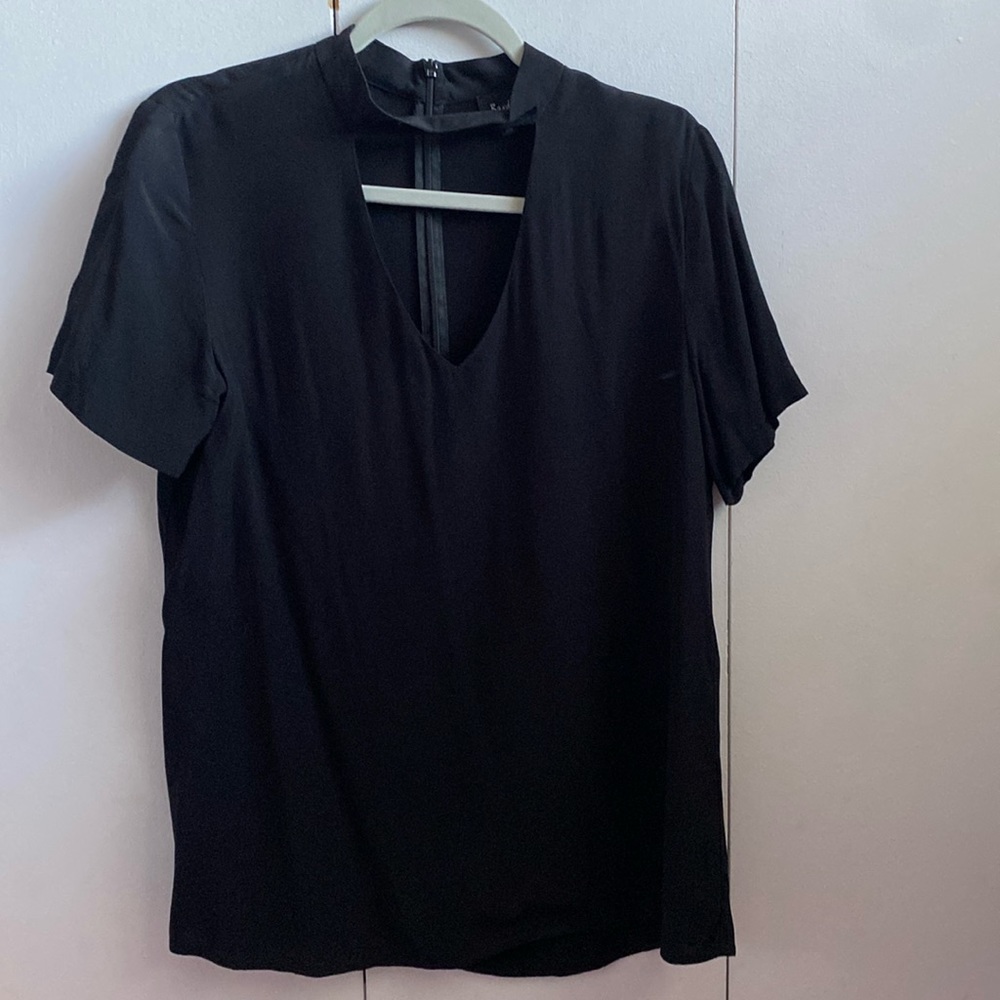 Black Bardot Top
